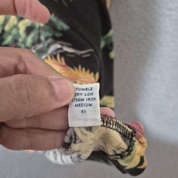 Y2K Polo Ralph Lauren Men's Cotton Tropical Fullprint Short Sleeve T-Shirt Large - Picture 2 of 7